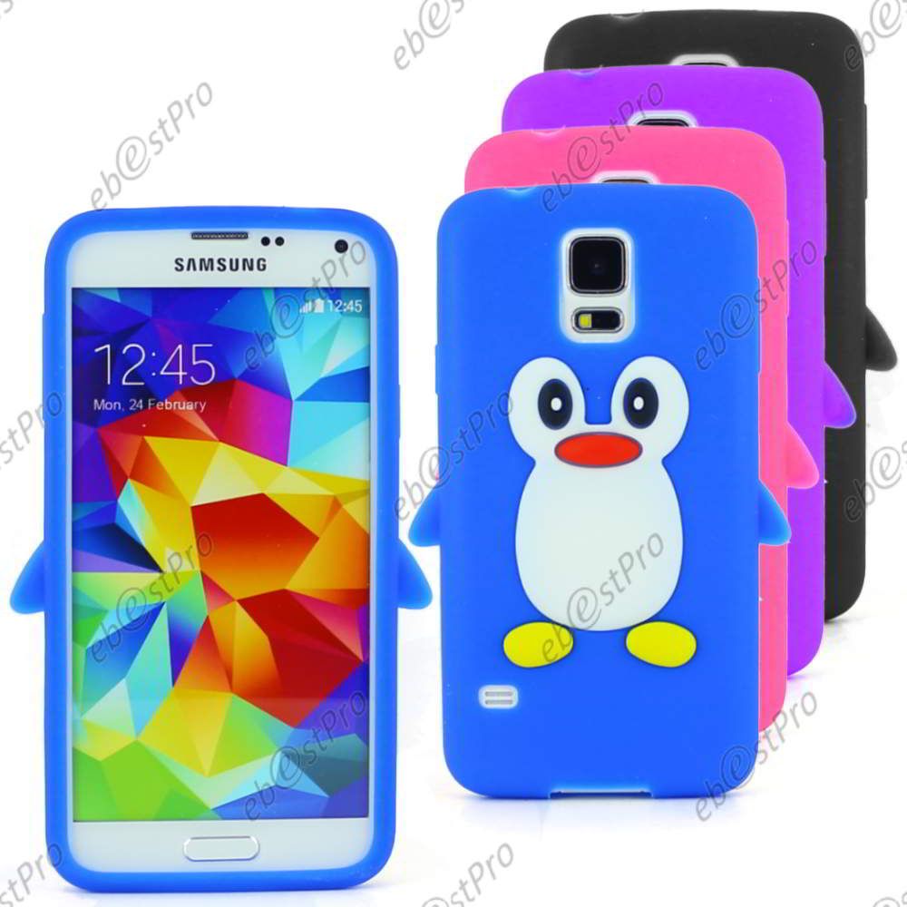 Silicone Souple Pingouin Samsung Serie Galaxy S5 Mini S4 S3 S2