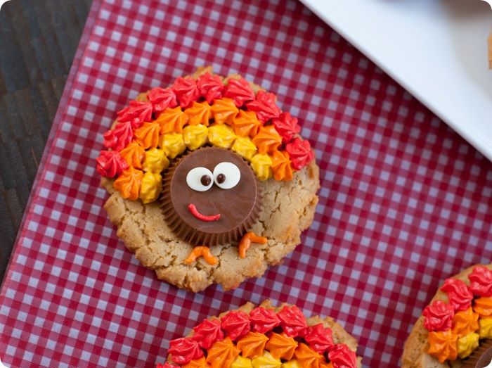 Peanut Butter Cup Turkey Cookies