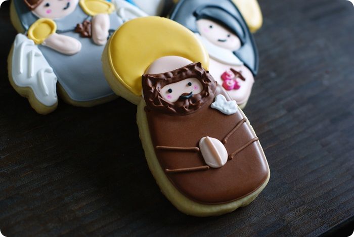 st francis of assisi cookie decorating tutorial, patron saint of animals
