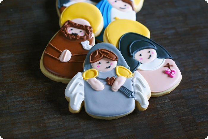 all saints day cookies, 5 designs in all