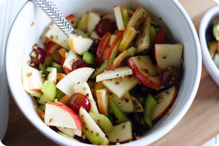 apple grape celery salad ::: bake at 350 goes savory