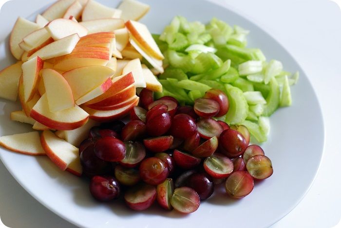 apple grape celery salad ::: bake at 350 goes savory