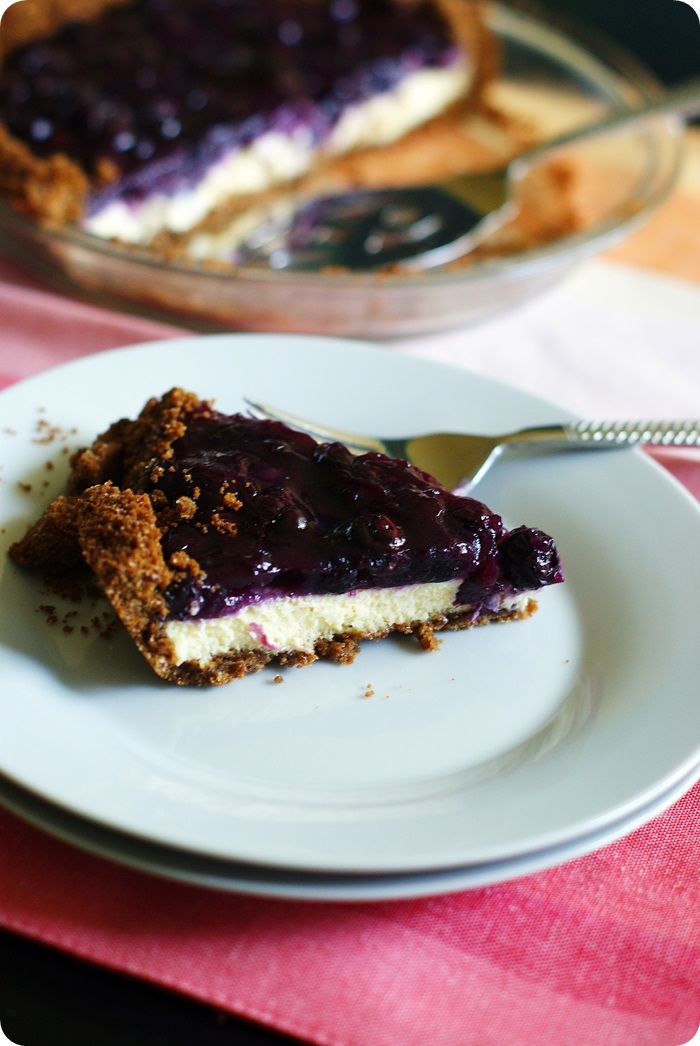 Desserts for Dudes: blueberry cheesecake pie ::: bake at 350 blog