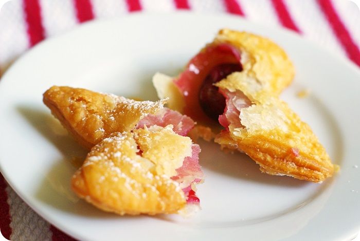 fried cherry pies ::: bake at 350 blog
