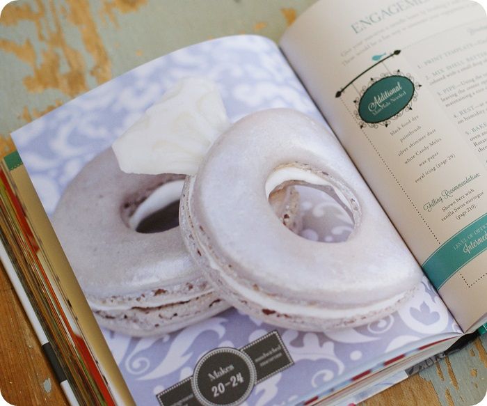 frankensteinengagement ring macarons from the book, Gourmet French Macarons by Mindy Cone