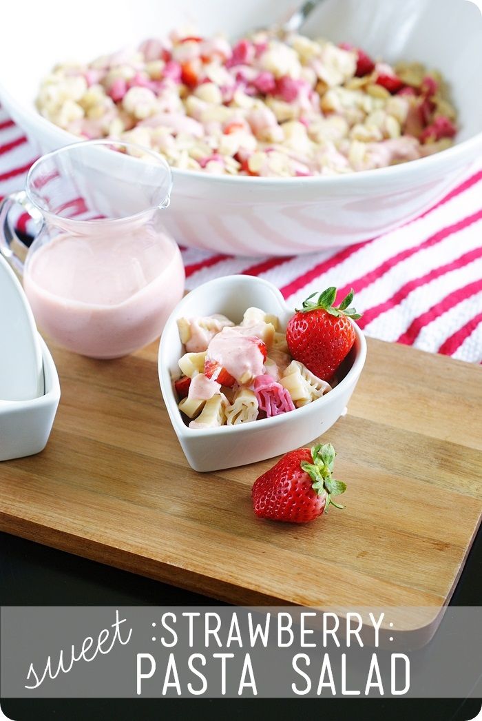 pasta salad like you've never tasted...SWEET! ::: *sweet* strawberry pasta salad recipe + specialty pasta giveaway