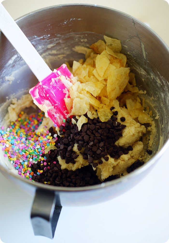 goobed-up potato chip cookies ::: bake at 350 blog