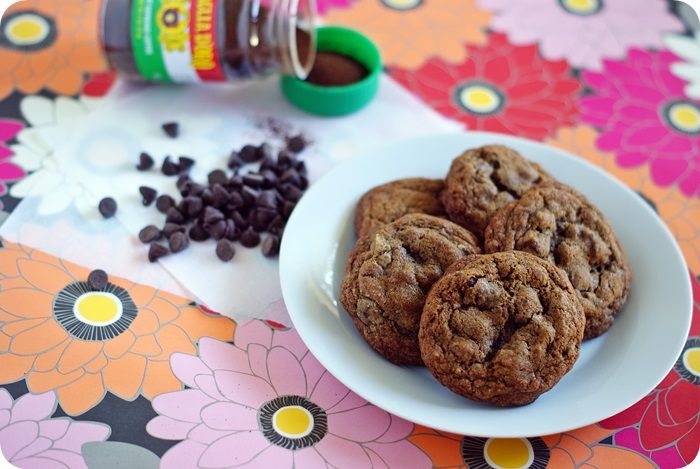 kahlua espresso chocolate chip cookies | bake at 350