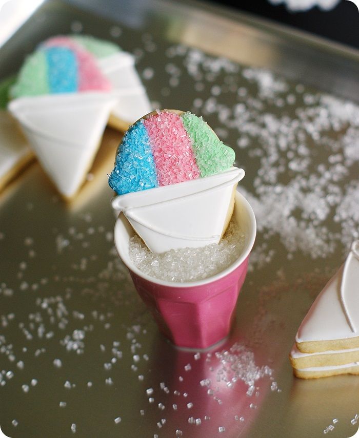 Let it Snow(cone)! ::: snowcone cookies ::: bake at 350 blog