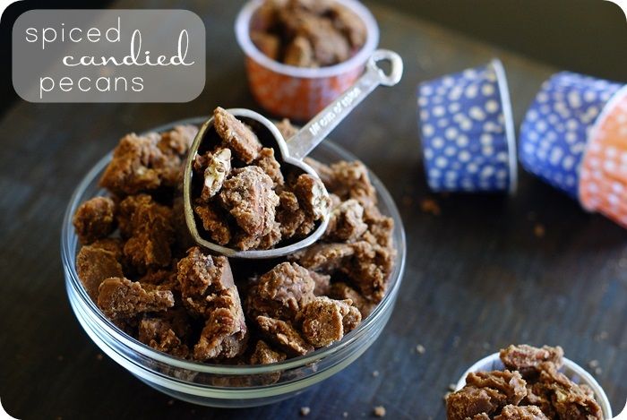 spiced candied pecans...put this recipe on your list for homemade holiday gift-giving!