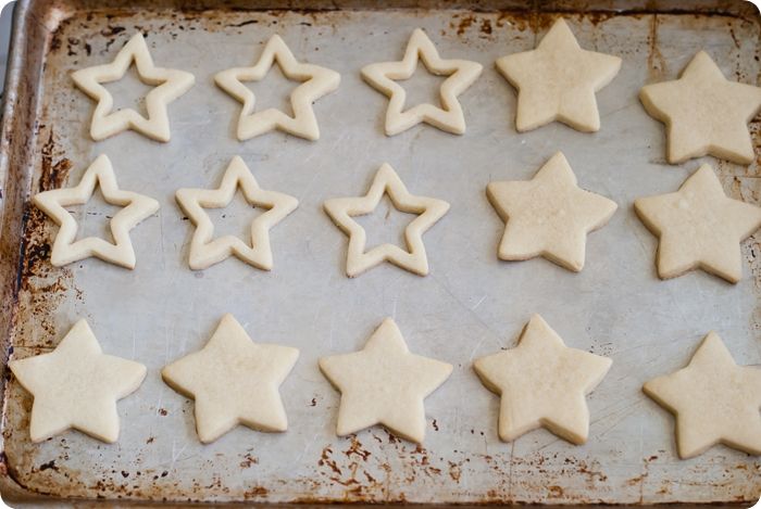 M&Ms Inside-Patriotic Star Cookies #4thofjuly #patriotic