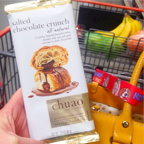 chuao salted chocolate crunch bar ... best chocolate bar EVER.