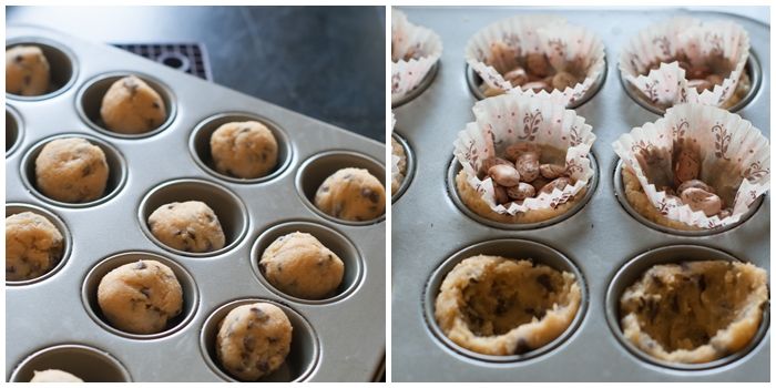 how to make chocolate chip cookie ice cream bowls or shells
