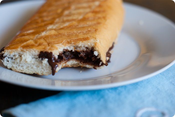 Chocolate Baguette Sandwiches with Orange and Sea Salt