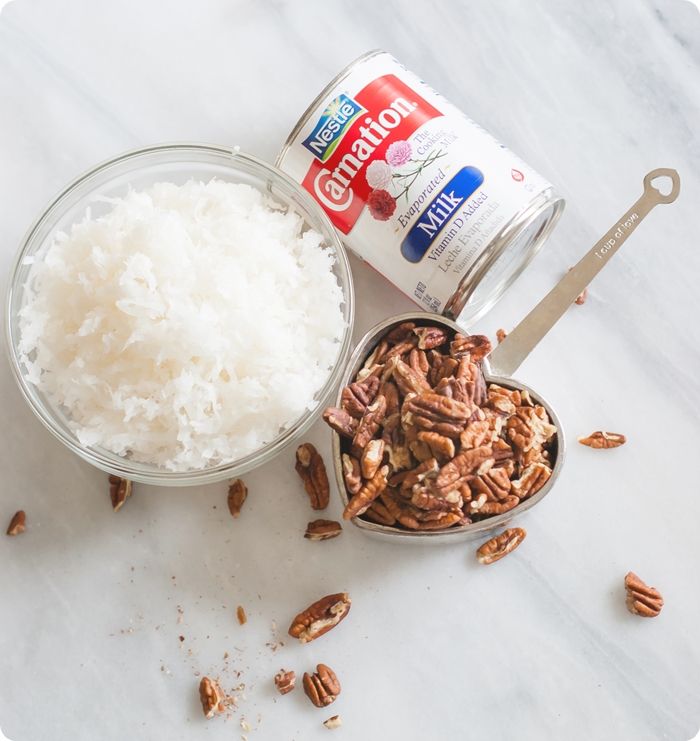 coconut pecan frosting for german chocolate cookies! 