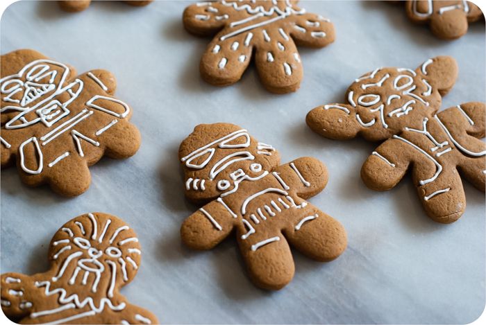 star wars gingerbread cookies