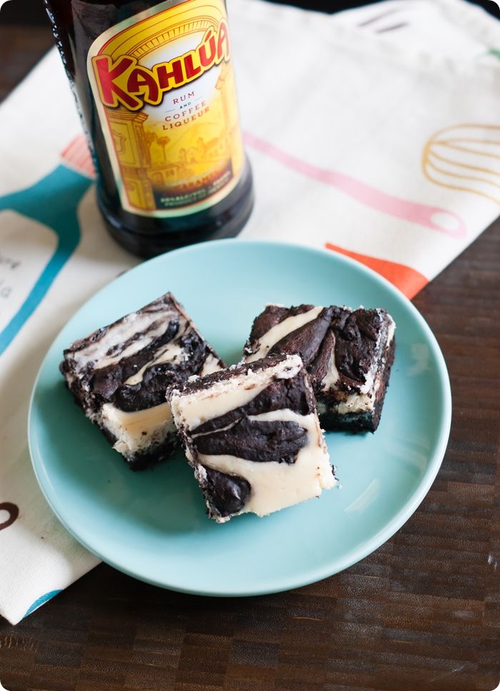 Kahlua Cheesecake Brownies