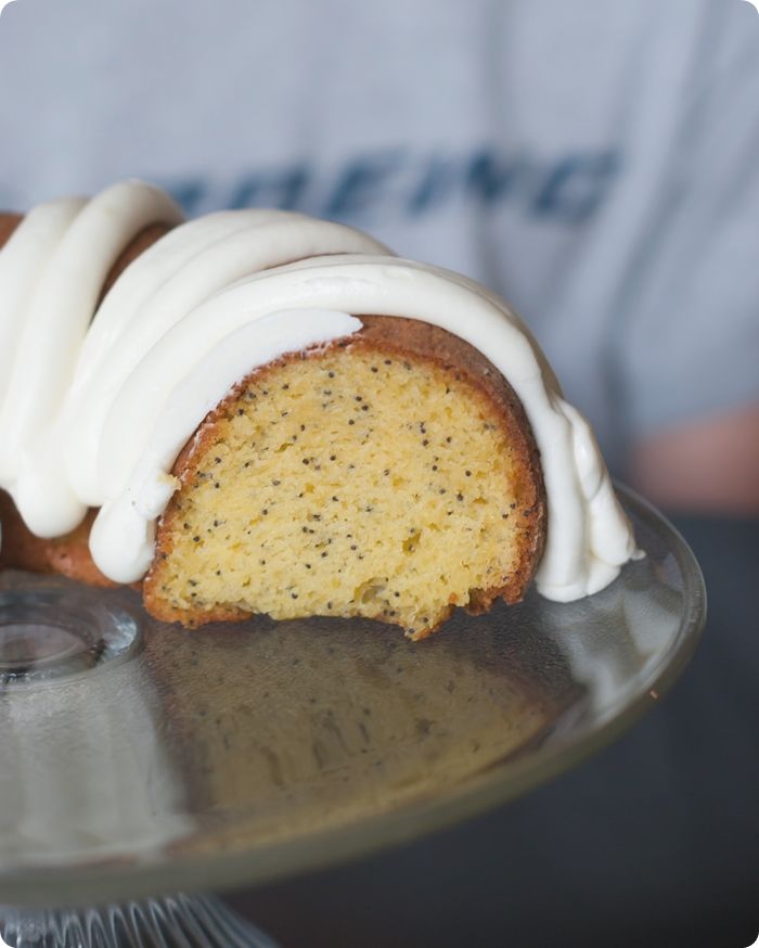 lemon poppyseed bundt cake recipe for a half birthday