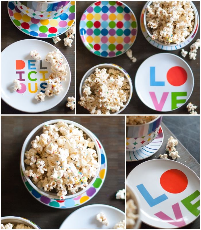 sugar cookie popcorn and dishes by Novogratz at Macy's