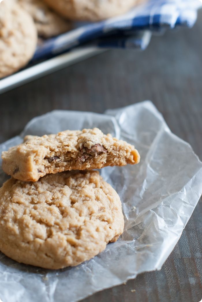 soft peanut butter cookies with PEANUT BUTTER-FILLED chocolate chips!!!
