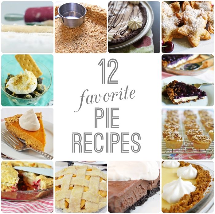 12 favorite pie recipes for pi day 3.14! 