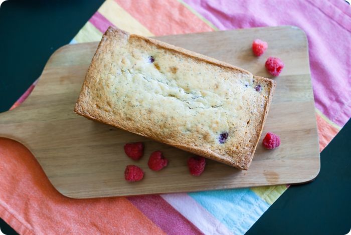 raspberry poppy seed bread with (or without) lemon glaze from @bakeat350 and @imperialsugar