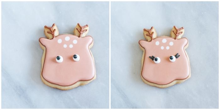 reindeer face decorated cookie tutorial