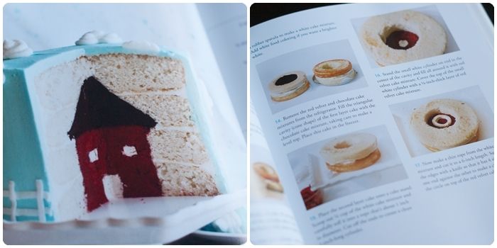 house cake from Surprise-Inside Cakes: book review & giveaway