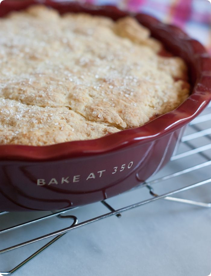 stone fruit and raspberry cobbler 