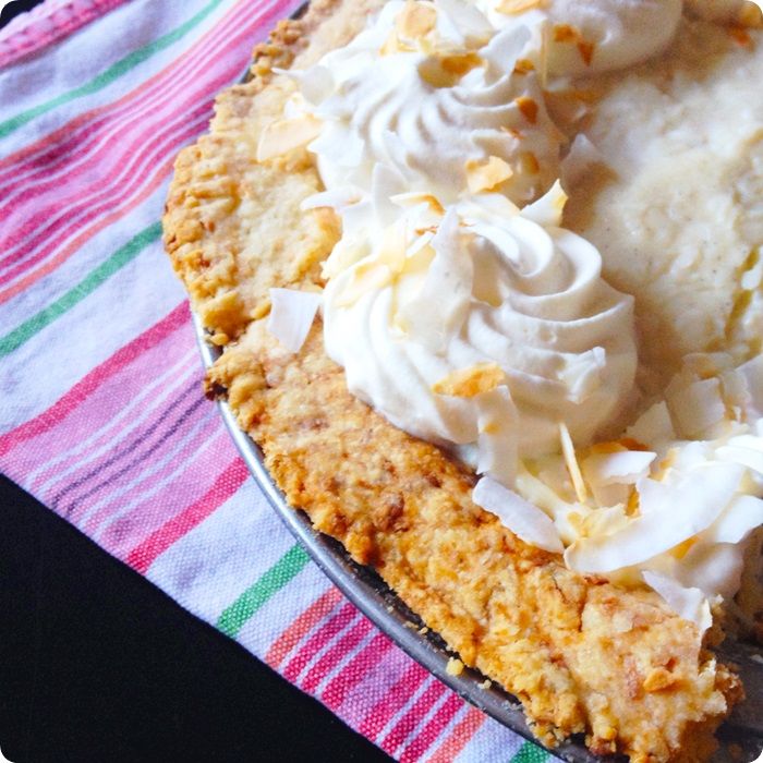 triple coconut cream pie ::: tom douglas recipe, link to cookbook