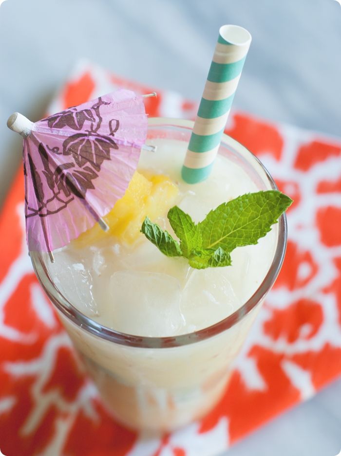 pineapple coconut mojito recipe ... SO good!  #cocktail #cheers