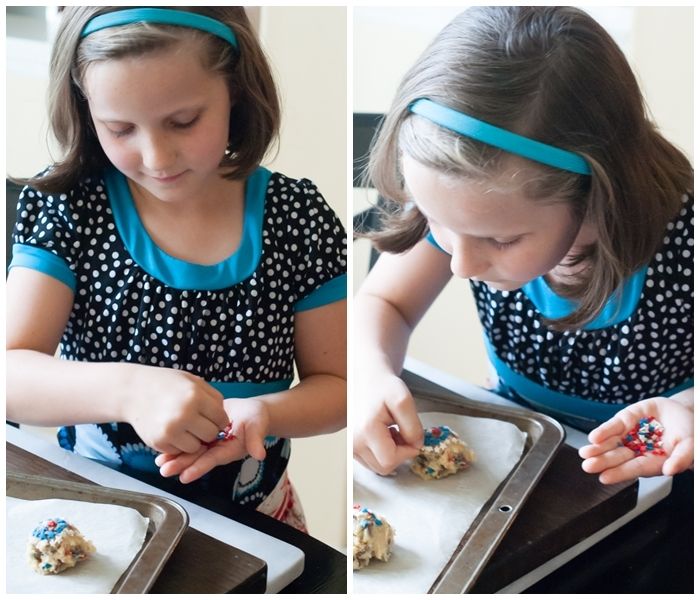 4th of July Soft Milk Chocolate Chip Cookies