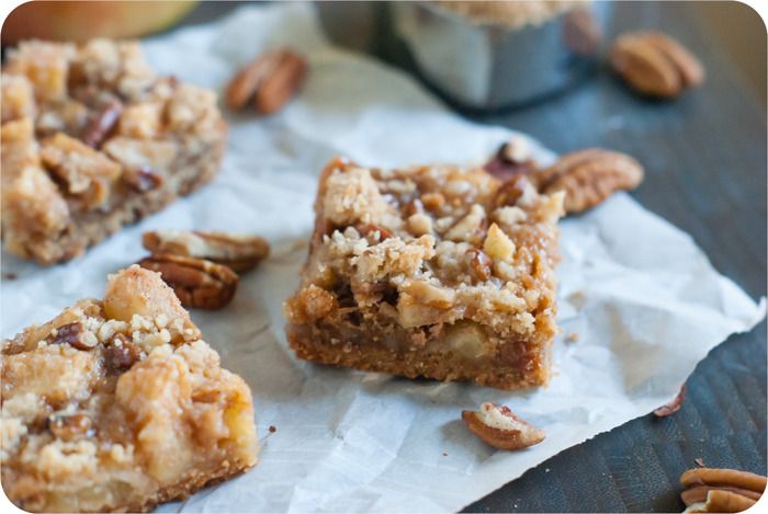 caramel honeycrisp apple bars