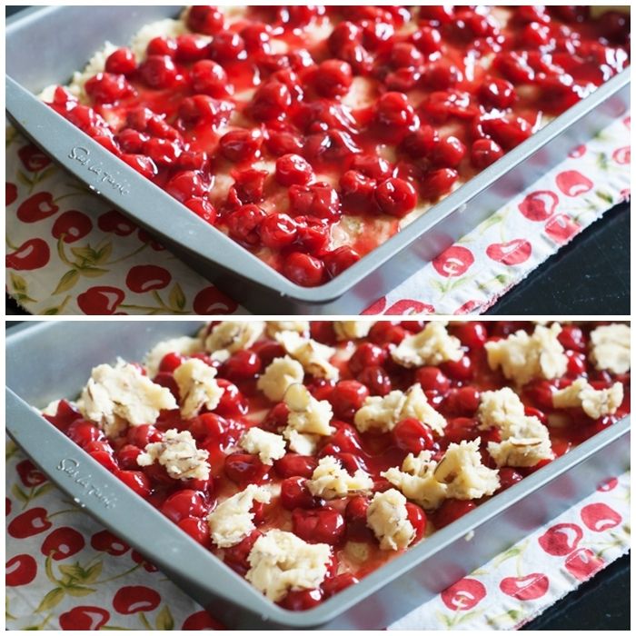 cherry pie bars :: like sugar cookie bars and a cherry pie got married ♥