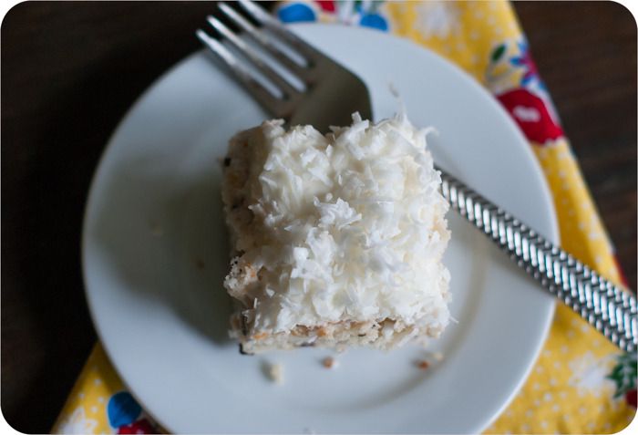 chocolate chip coconut cake