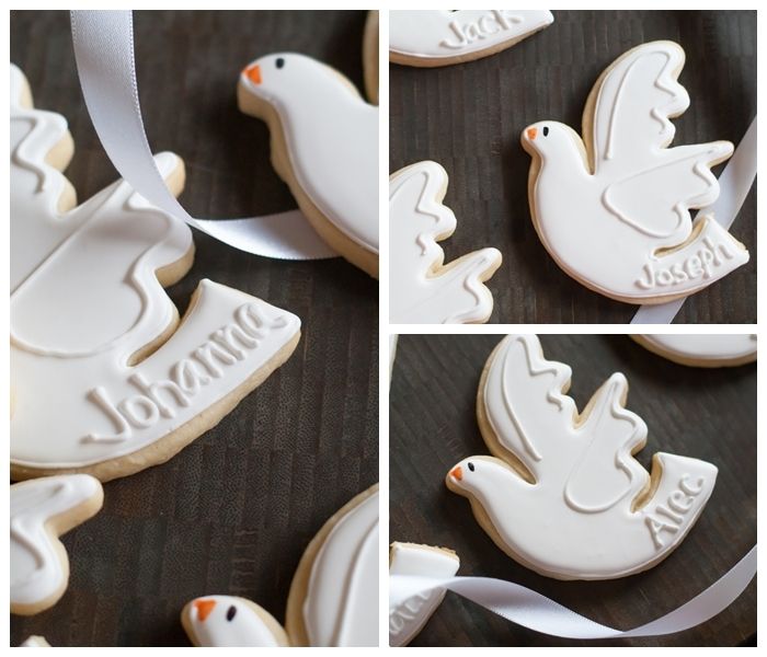 confirmation cookies : full step-by-step decorating tutorial from bakeat350.blogspot.com