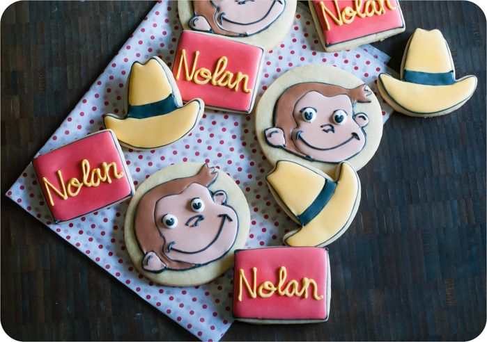 curious george cookies ... george made with the help of an iPad app!
