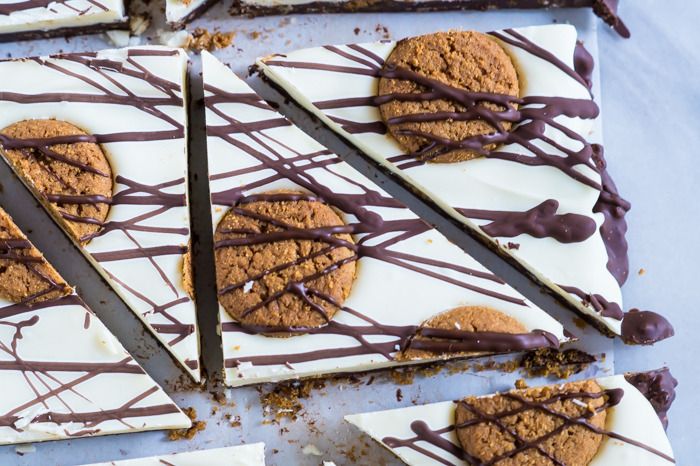 gingersnap bark: a twist on the traditional chocolate bark