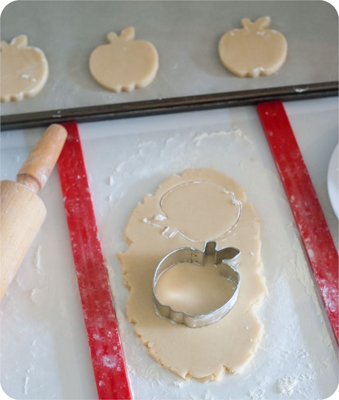 apple cut out cookies