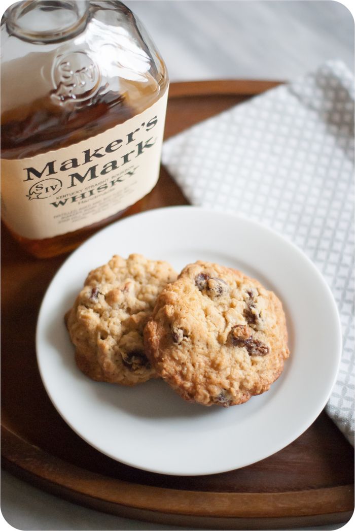 oatmeal bourbon raisin cookies from @bakeat350