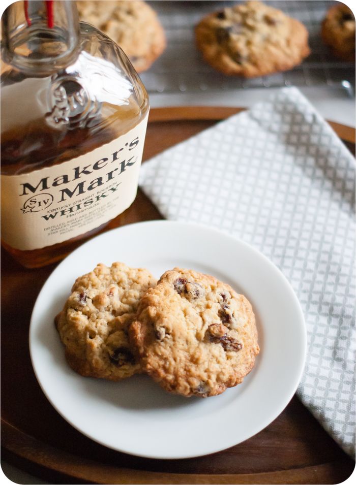 oatmeal bourbon raisin cookies from @bakeat350