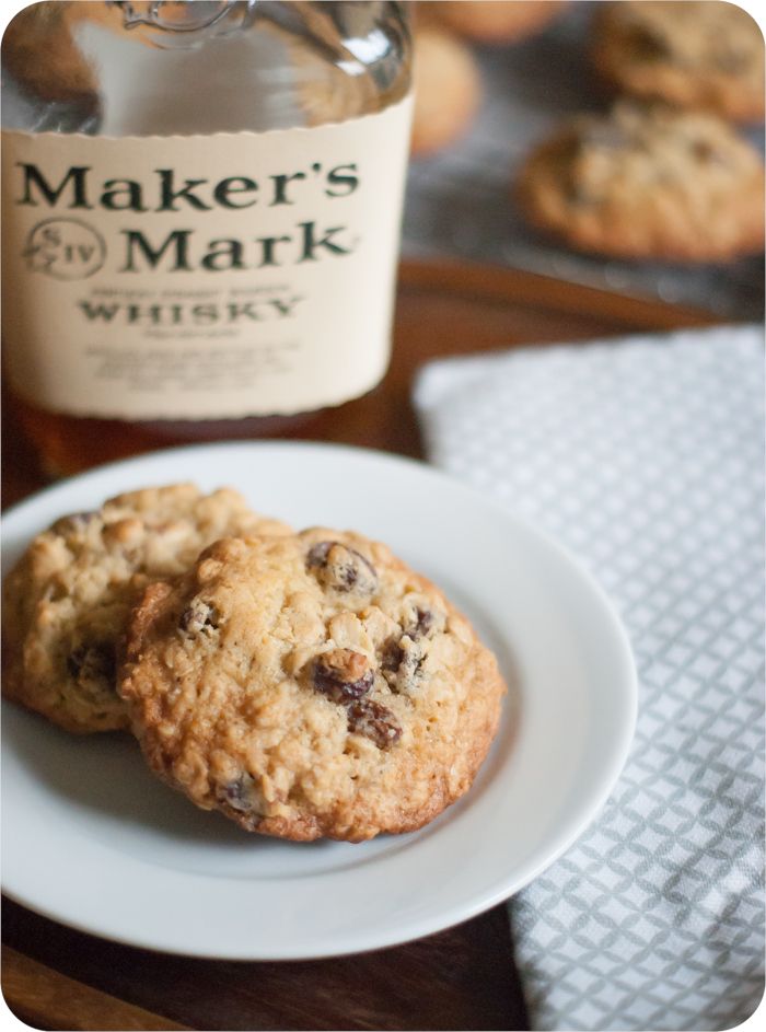 oatmeal bourbon raisin cookies from @bakeat350