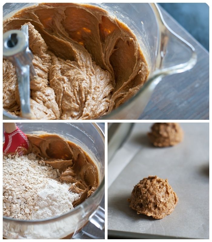 peanut butter oatmeal cookies from @bakeat350