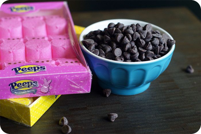 peeps show s'mores bars ... great for leftover or half-price Peeps!