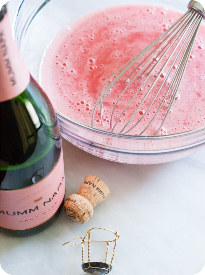 making raspberry champagne sorbet : from bakeat350.blogspot.com