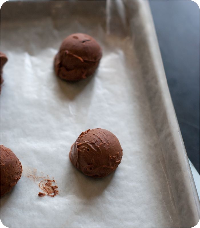 truffles for mini red velvet lava cakes