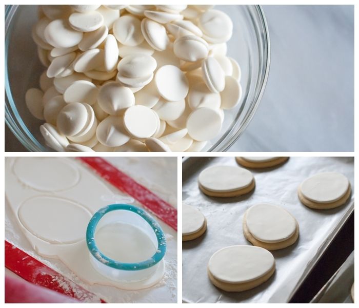 fondant and candy clay topping for cookies