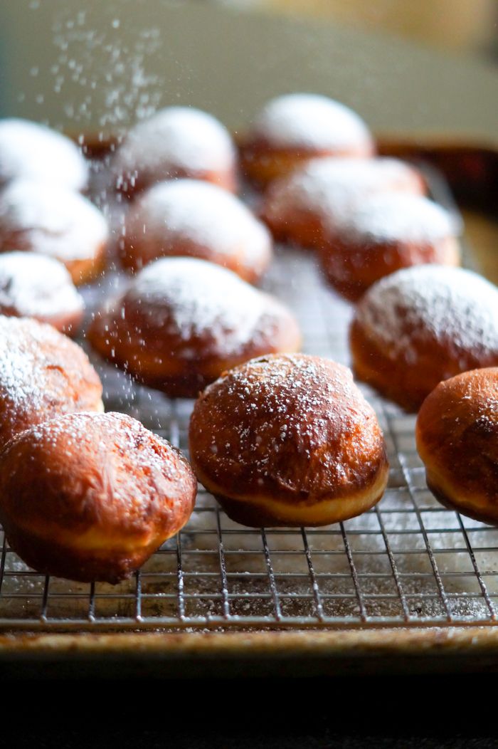 Pumpkin Beer (!) Giant Donut Holes | bakeat350.blogspot.com