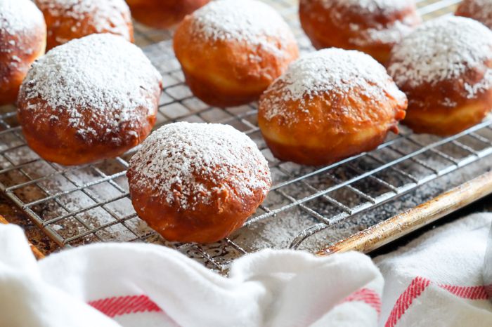 Pumpkin Beer (!) Giant Donut Holes | bakeat350.blogspot.com