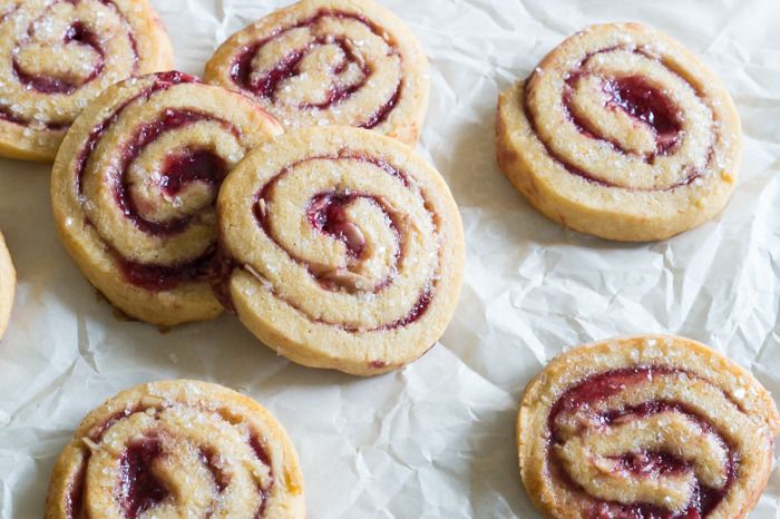 blackberry almond pinwheels : pretty swirled cookies, easy to make, and oh so good!